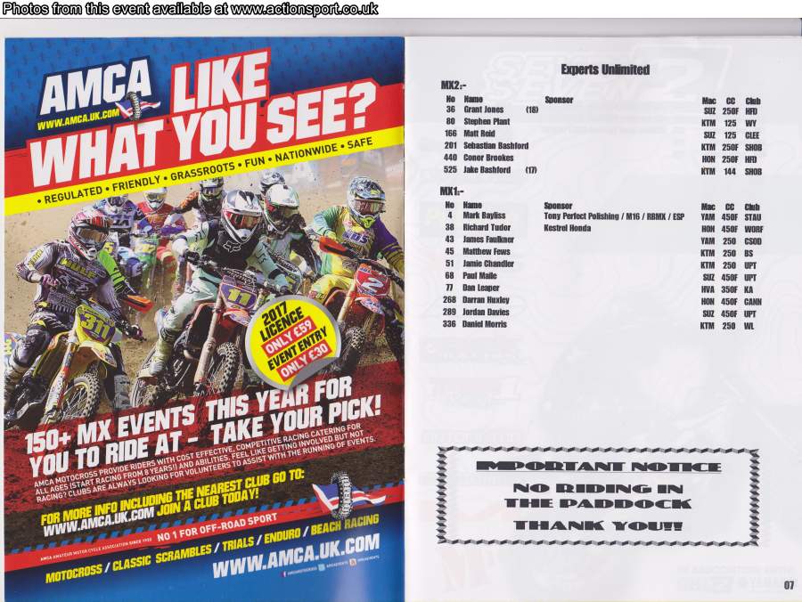 Event programme page