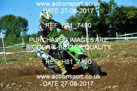 Photo: H81_7490 ActionSport Photography 27/08/2017 AMCA Bristol Spartans MC - Chew Magna  _2_JuniorsMX1 #60
