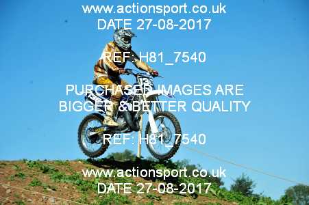 Photo: H81_7540 ActionSport Photography 27/08/2017 AMCA Bristol Spartans MC - Chew Magna  _2_JuniorsMX1 #136