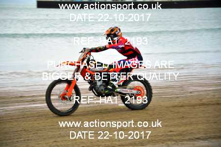 Photo: HA1_2193 ActionSport Photography 22/10/2017 AMCA Purbeck MXC Weymouth Beach Race  _1_Juniors #126