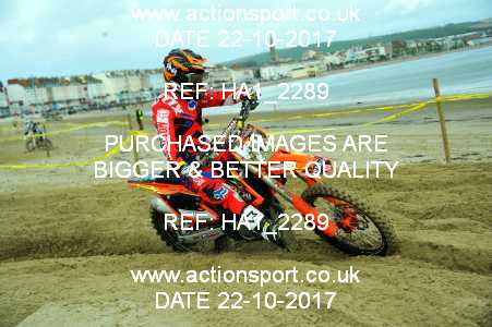 Photo: HA1_2289 ActionSport Photography 22/10/2017 AMCA Purbeck MXC Weymouth Beach Race  _1_Juniors #126