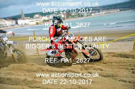 Photo: HA1_2627 ActionSport Photography 22/10/2017 AMCA Purbeck MXC Weymouth Beach Race  _2_Seniors #48