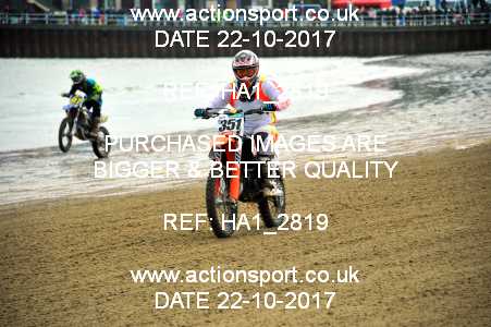 Photo: HA1_2819 ActionSport Photography 22/10/2017 AMCA Purbeck MXC Weymouth Beach Race  _3_Experts #351