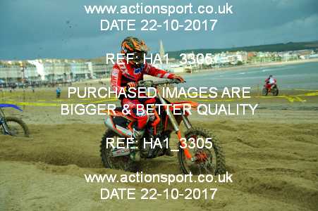 Photo: HA1_3305 ActionSport Photography 22/10/2017 AMCA Purbeck MXC Weymouth Beach Race  _1_Juniors #126