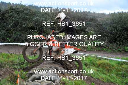 Photo: HB1_3651 ActionSport Photography 11/11/2017 ACU RORE & Dorset Enduro James Wright Memorial - Rogershill Farm  _1_RiderNo #51