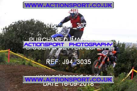 Photo: J94_3035 ActionSport Photography 16/09/2018 AMCA Mid Wilts MXC - Bushton  _2_JuniorsMX1 #119